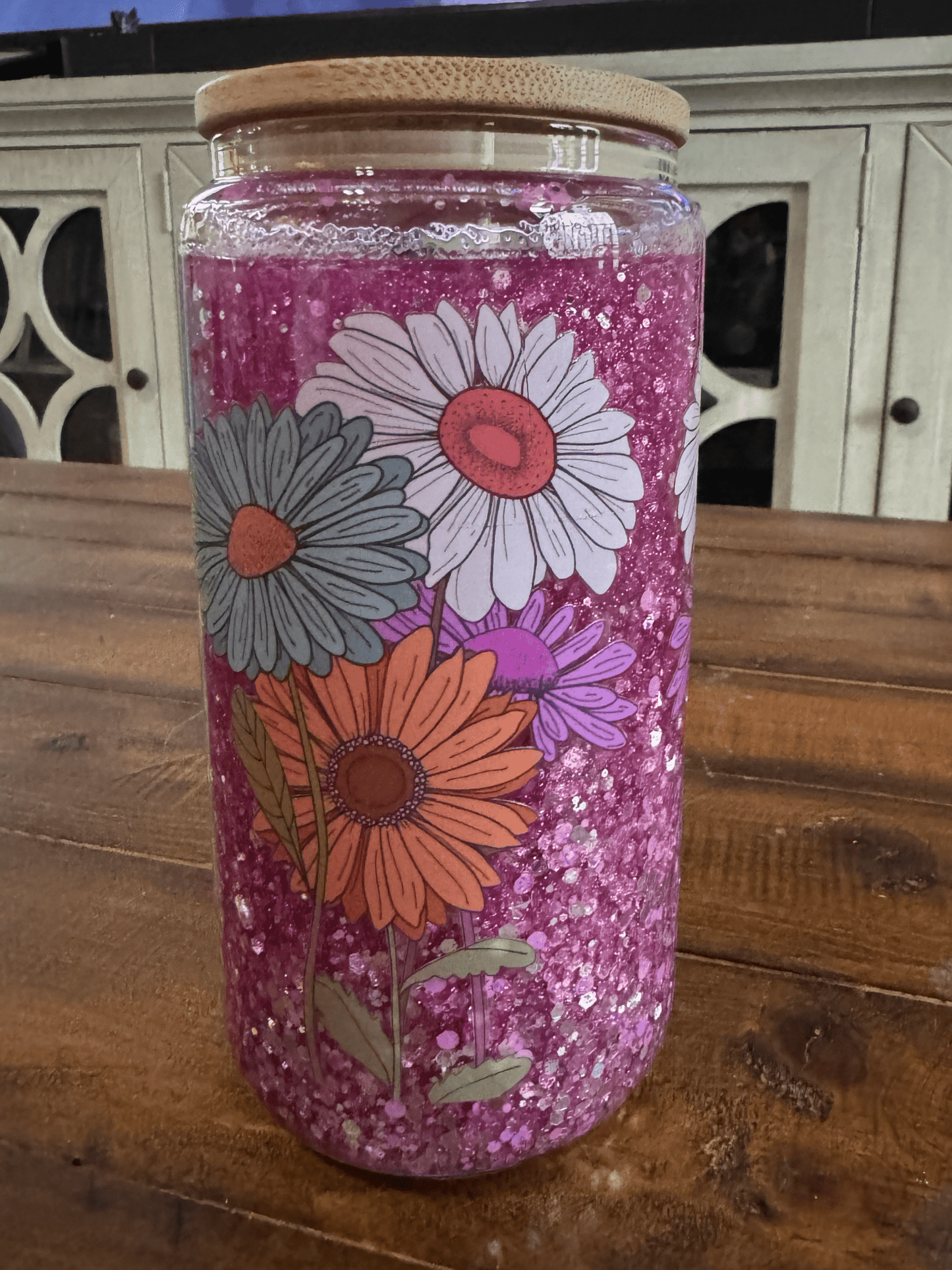 16oz In My DGAF Era Snow Globe Glass Can - Daydream Design Store - Physical
