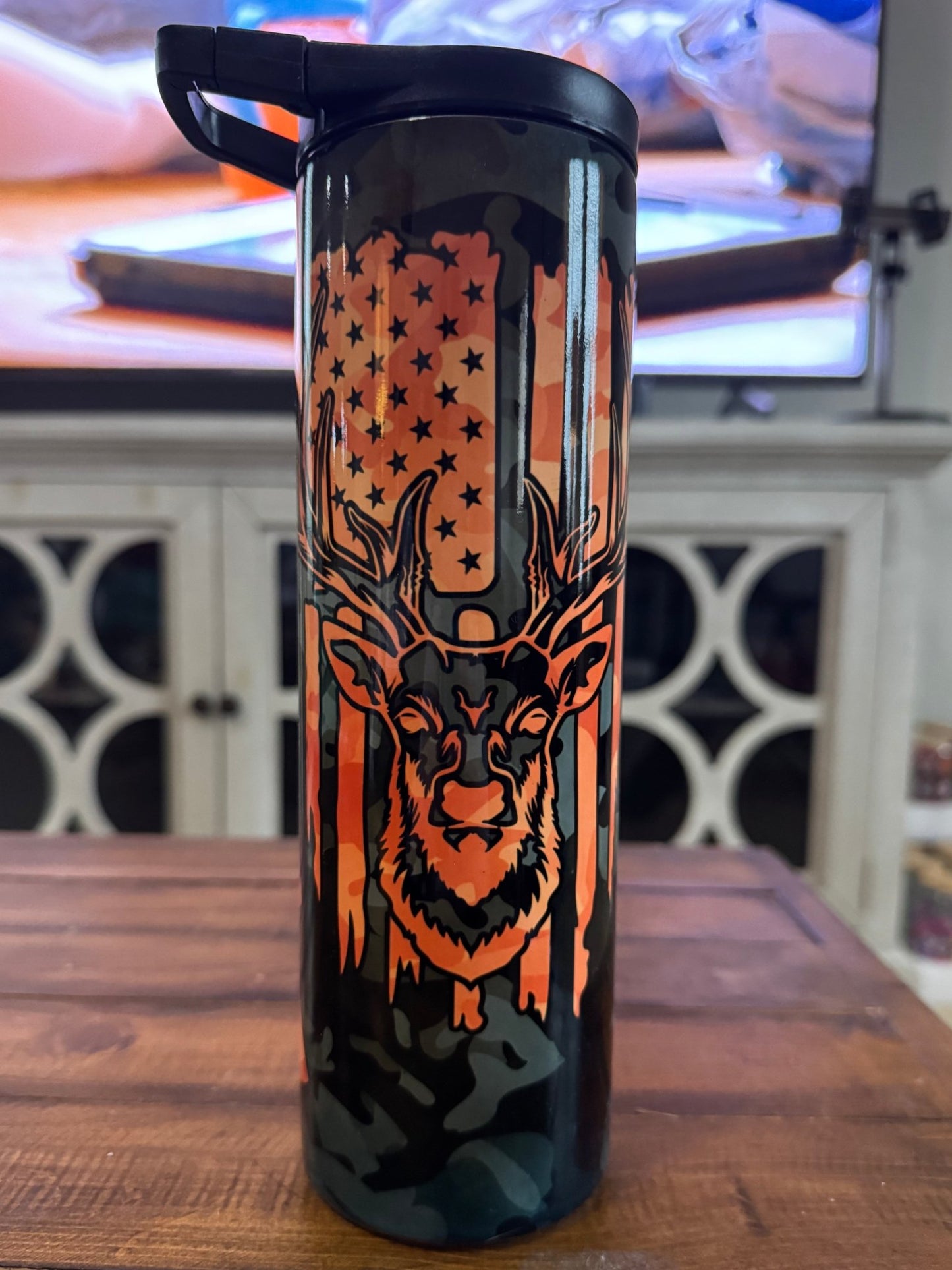 30oz Camo Flag Hunting Insulated Tumbler - Daydream Design Store - Physical