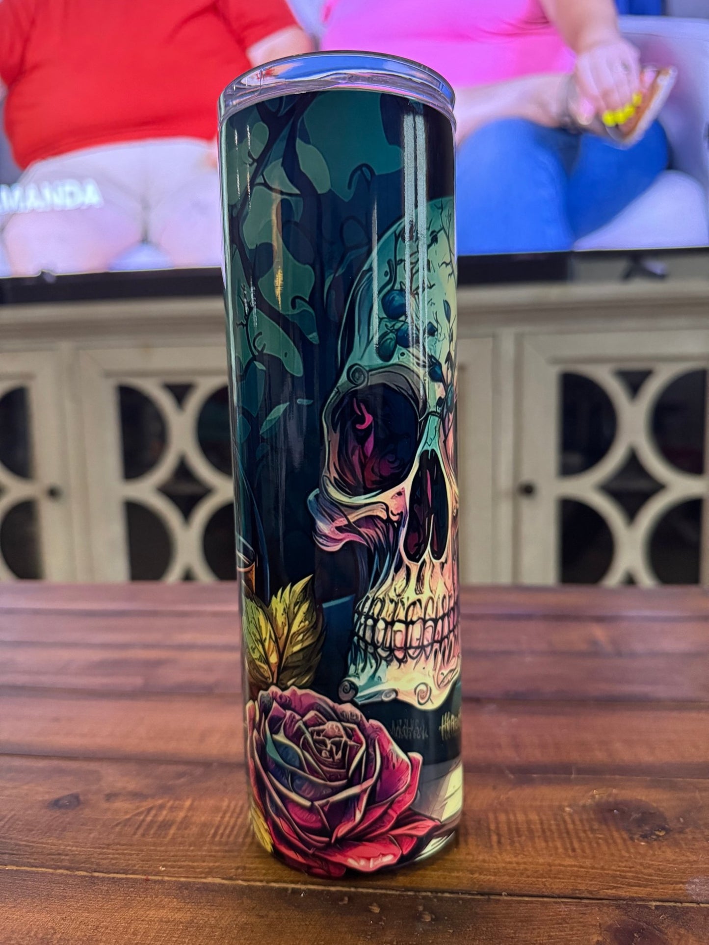 30oz Skull and Books Insulated Tumbler - Daydream Design Store - Physical