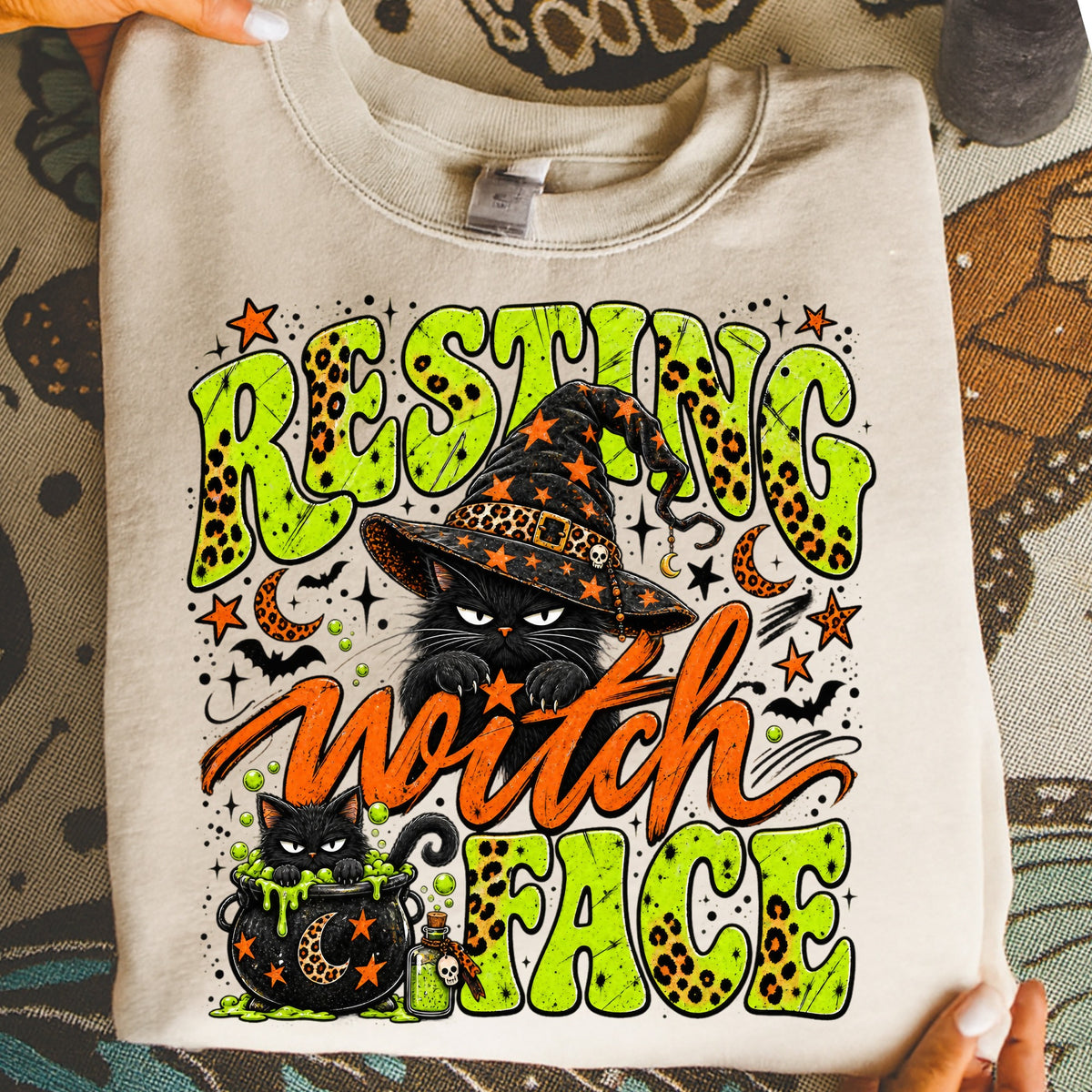 Resting Witch Face DTF Transfer- 075