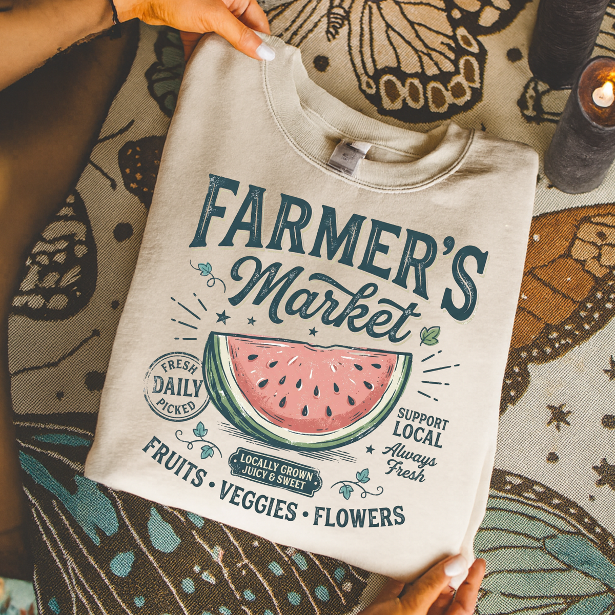 Watermelon Farmers Market DTF Transfer- 026