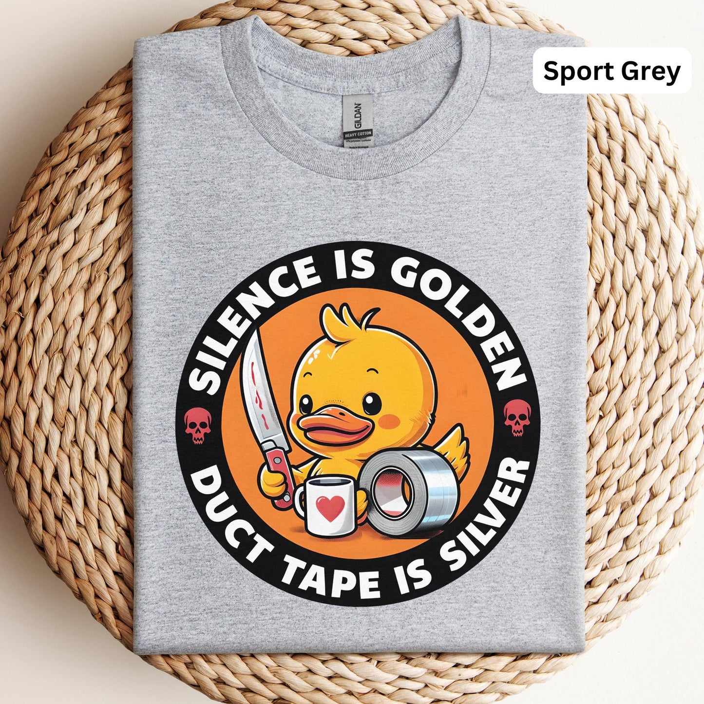 Silence Is Golden Duct Tape Is Silver Tee