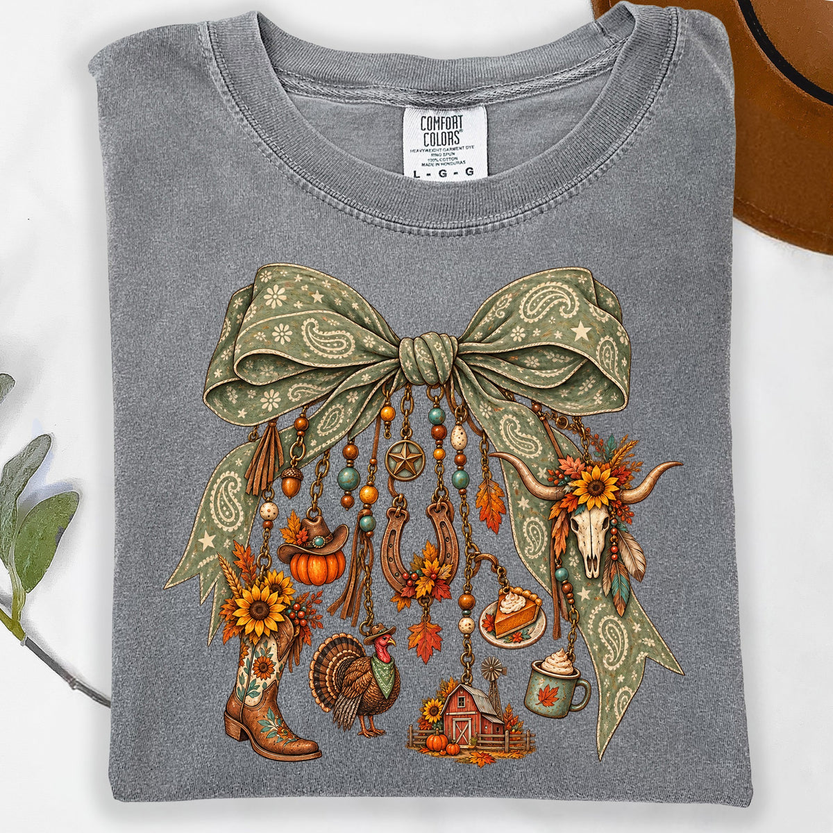 Western Fall Charm Bow DTF Transfer- 055