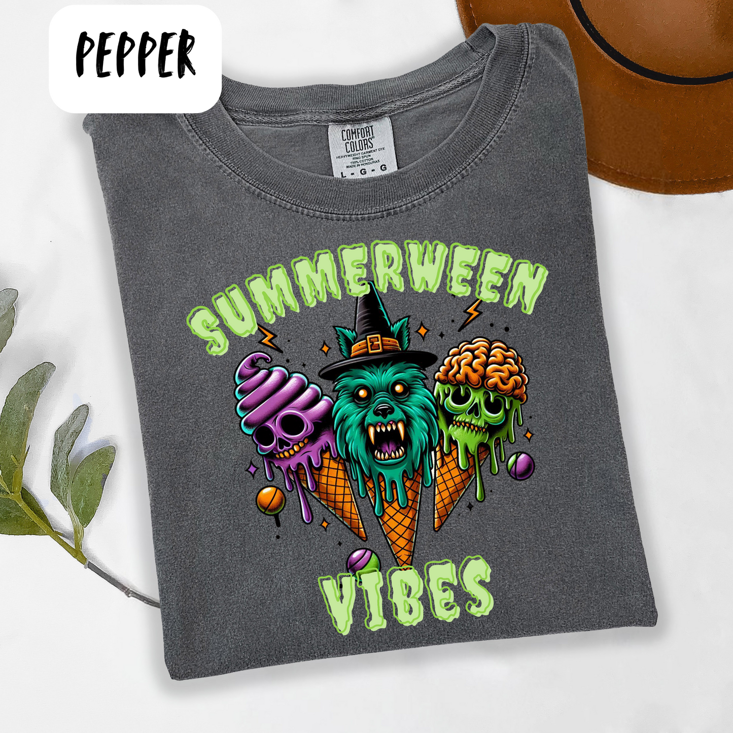 Summerween Vibes Oversized Shirt