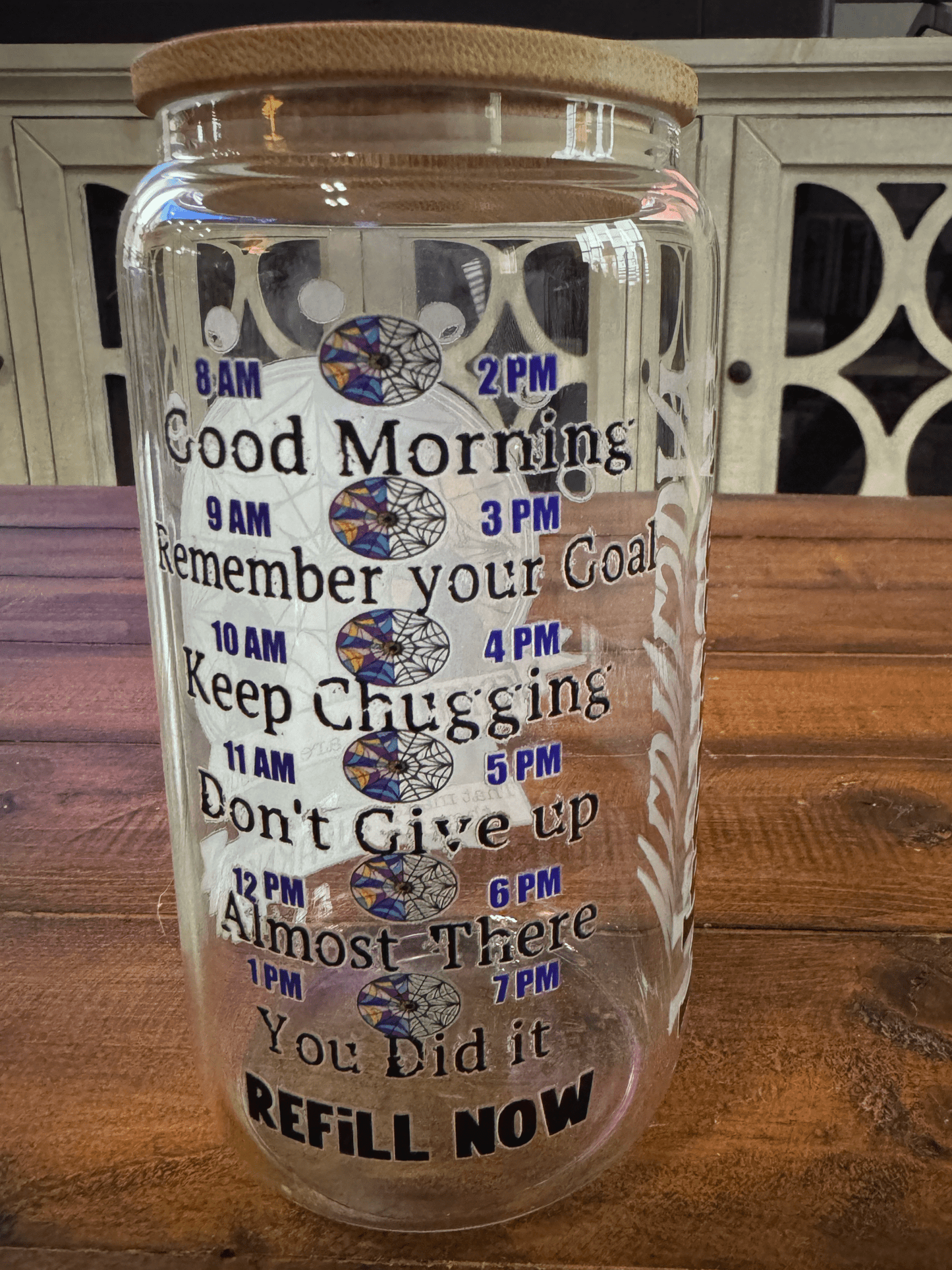 16oz Horror Movie Spooky Girl Coffee Glass Can - Daydream Design Store - Physical