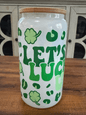 16oz St Patricks Get Lucked Up Pearl Glass Can - Daydream Design Store - Physical
