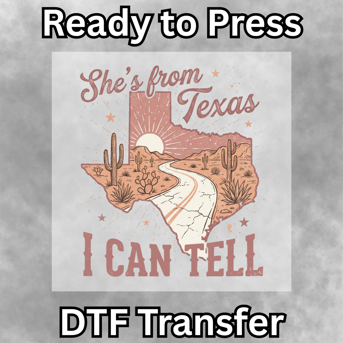 She's From Texas DTF Transfer - 015