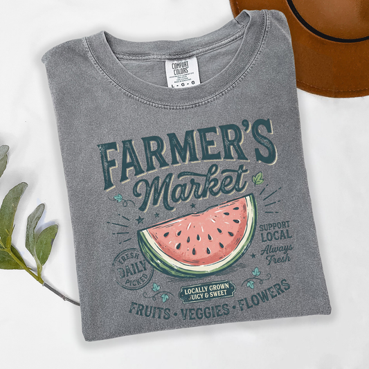 Watermelon Farmers Market DTF Transfer- 026