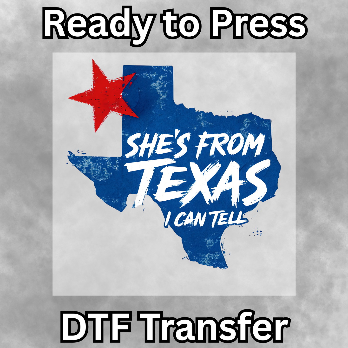 She's From Texas DTF Transfer - 016
