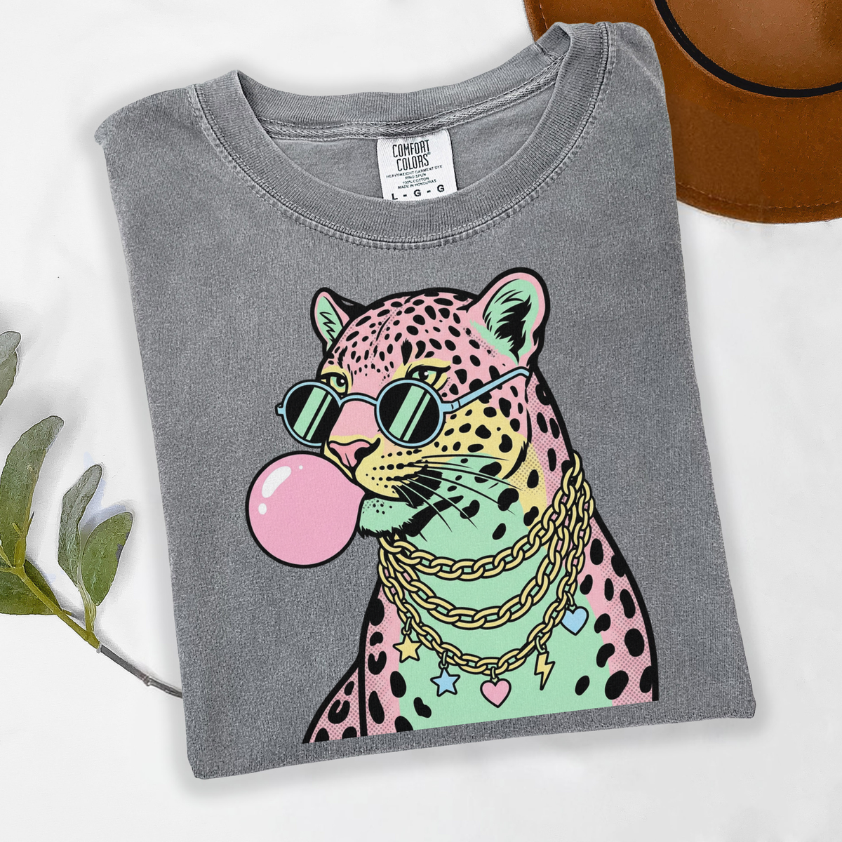 Pastel Bubble Gum Leopard DTF Transfer- 027