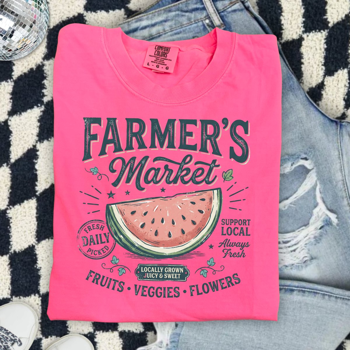 Watermelon Farmers Market DTF Transfer- 026