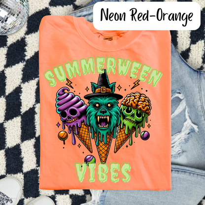 Summerween Vibes Oversized Shirt
