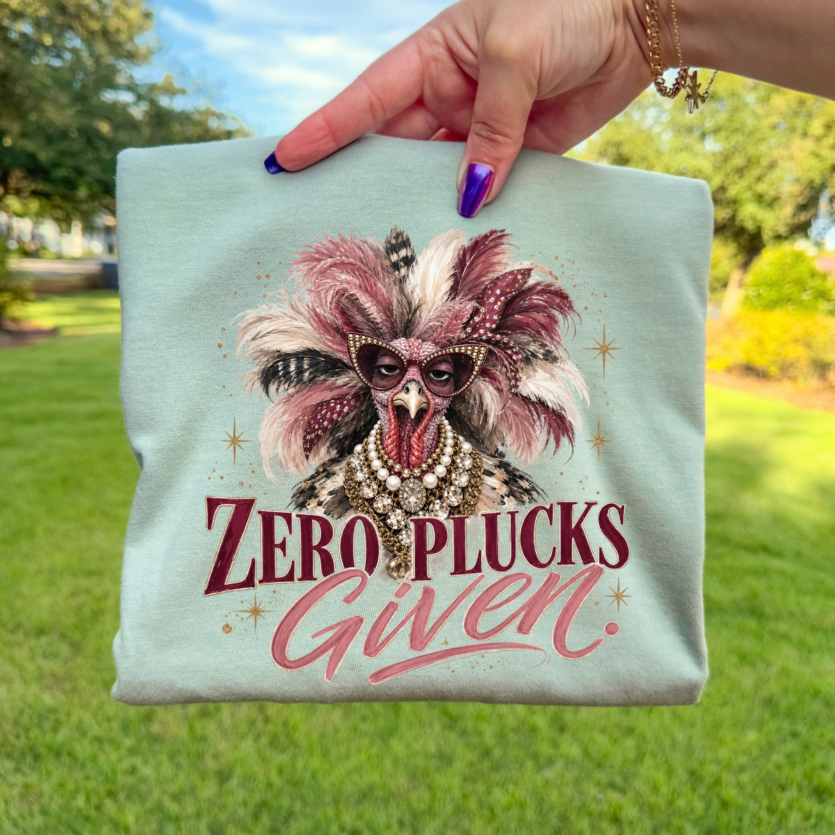 Zero Plucks Given DTF Transfer- 077