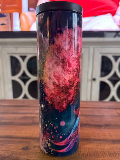 30oz Breast Cancer Ribbon Watercolor Insulated Tumbler - Daydream Design Store - Physical