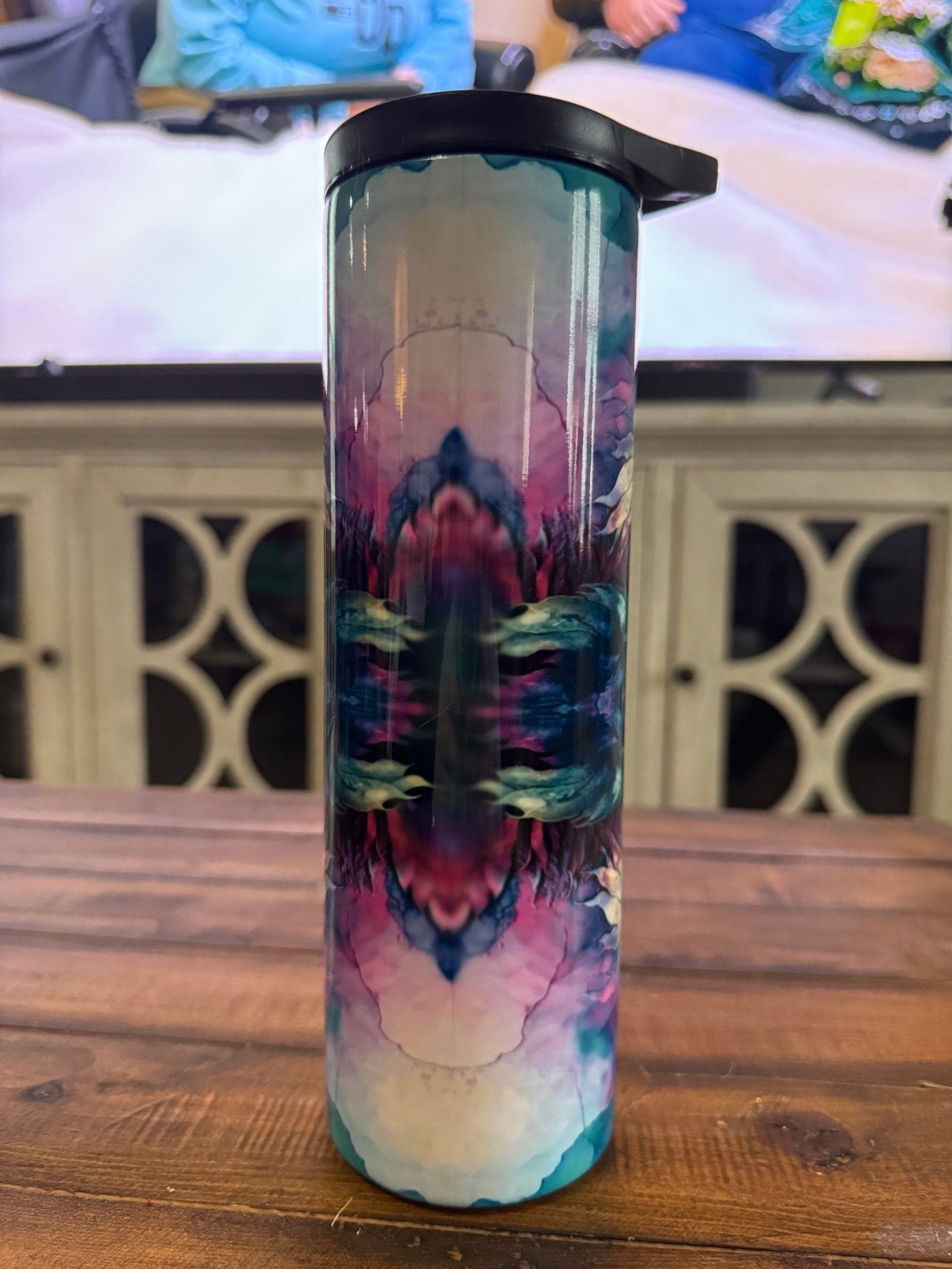 30oz Mermaid Scales Watercolor Insulated Tumbler - Daydream Design Store - Physical