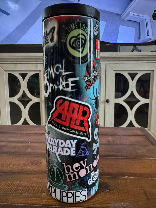 30oz Rock Bands Inspired Insulated Tumbler - Daydream Design Store - Physical