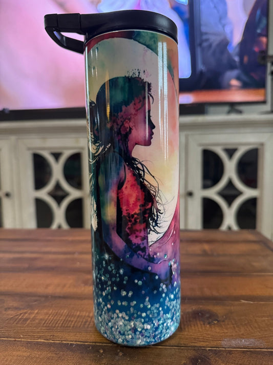 30oz Watercolor Rainbow Fairy Insulated Tumbler - Daydream Design Store - Physical