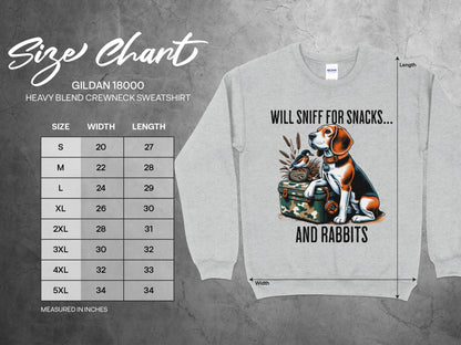 Will Sniff For Snacks And Rabbits Sweatshirt product type
