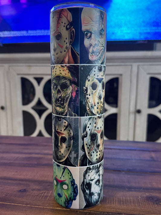 35oz Retro Horror Movie Monster Insulated Tumbler - Daydream Design Store - Physical