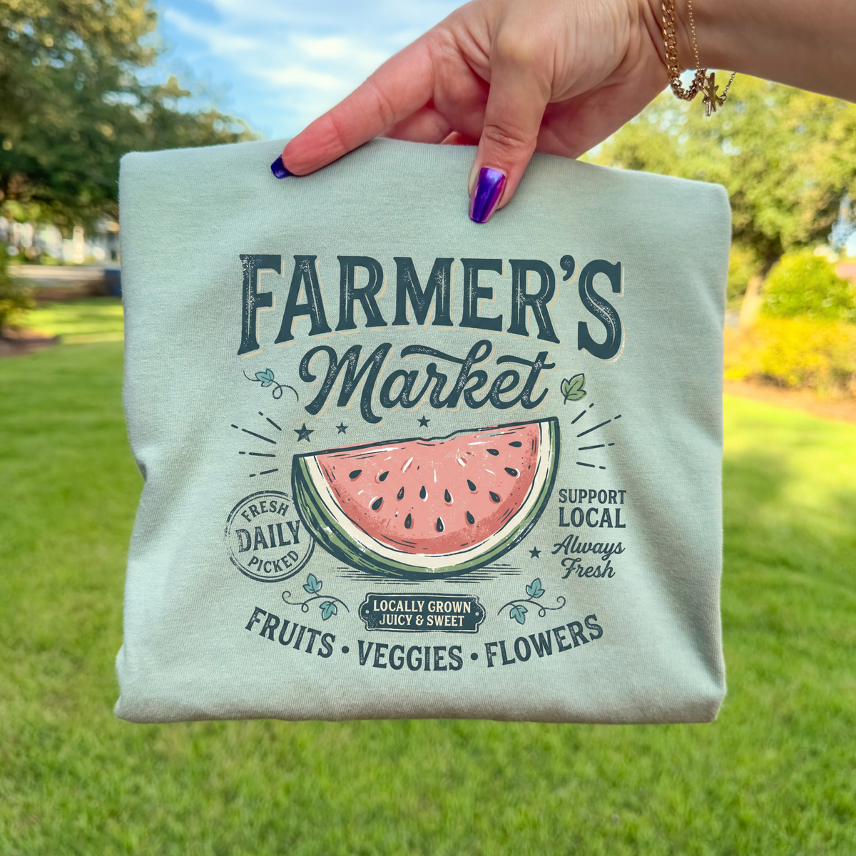 Watermelon Farmers Market DTF Transfer- 026