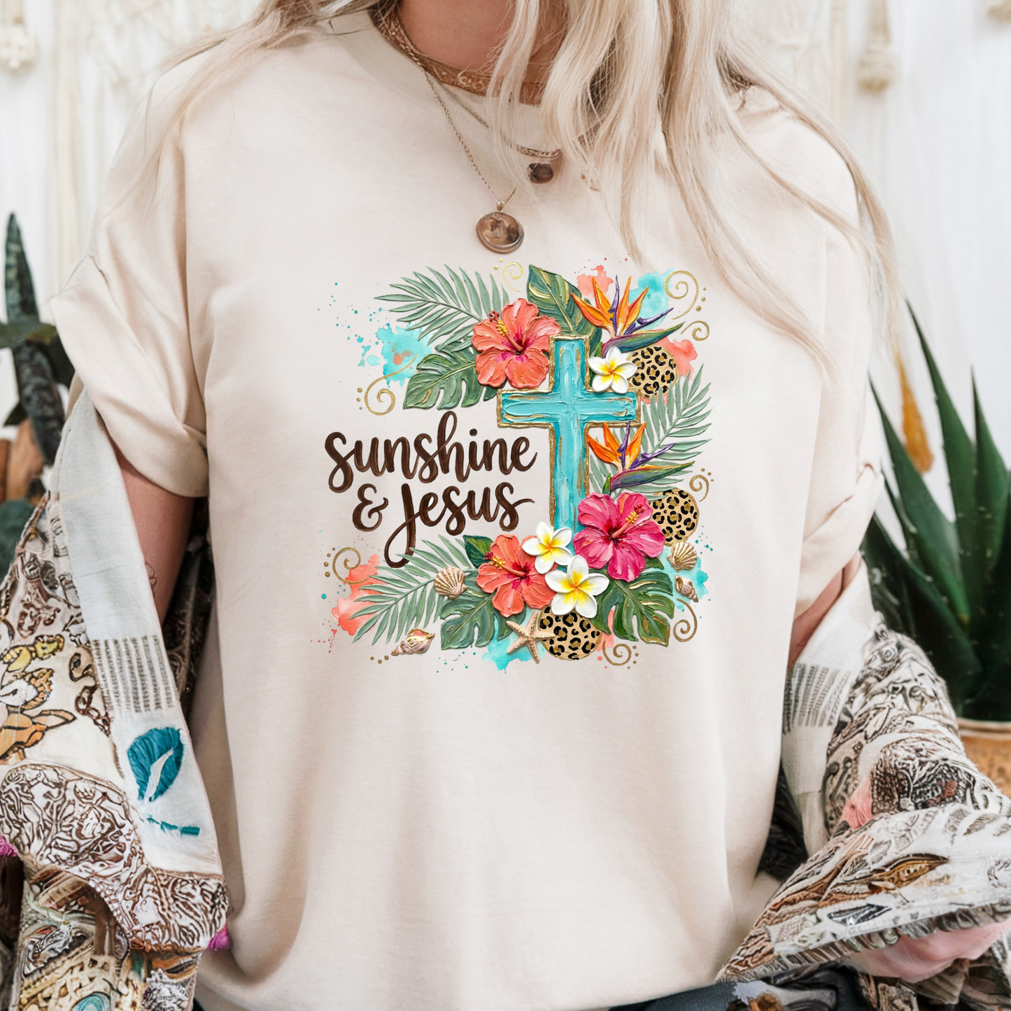Sunshine and Jesus DTF Transfer - 020