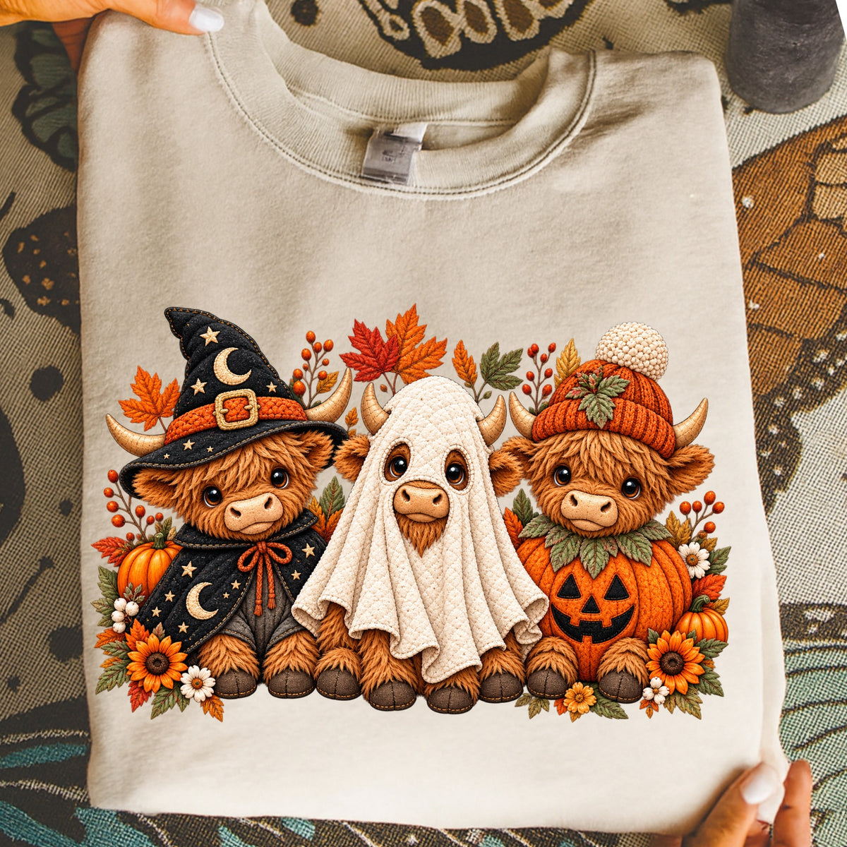Halloween Cows DTF Transfer- 050