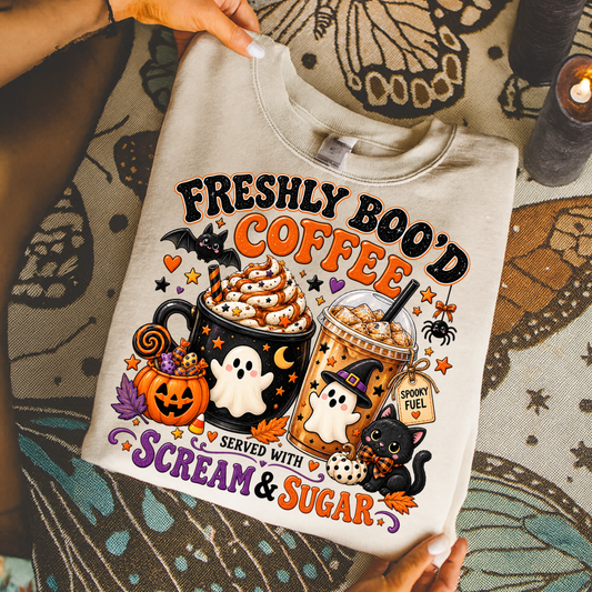 Freshly Boo'd Coffee DTF Transfer- 037
