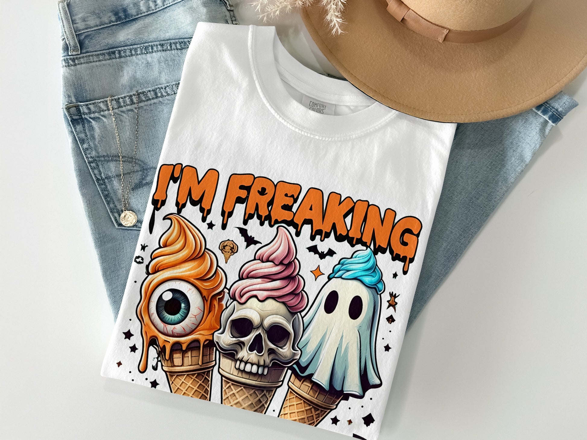 I'm Freaking Ice Cream Skull Ghost Costume product