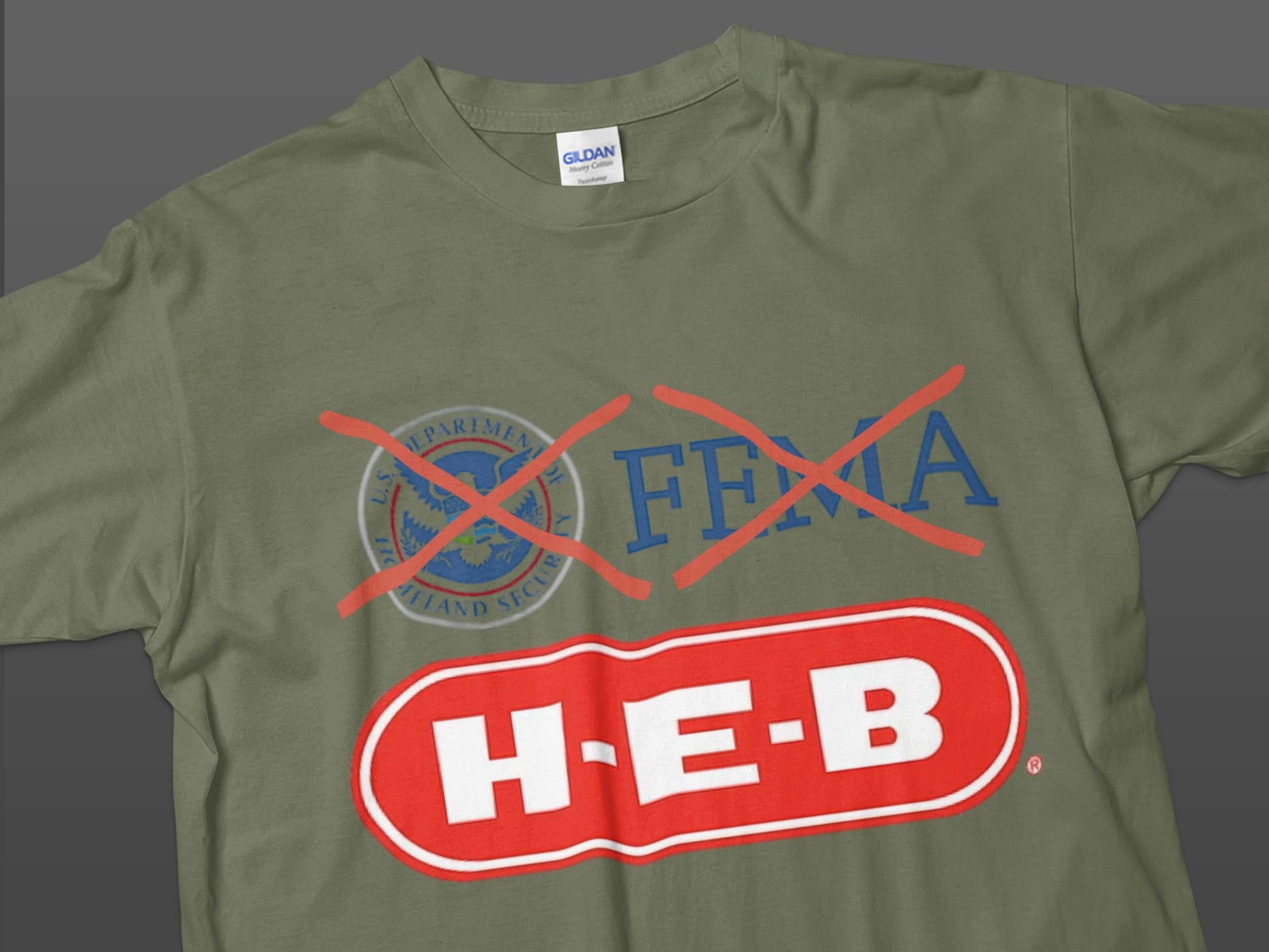 Unique H-E-B and FEMA Crossover Graphic Shirt product