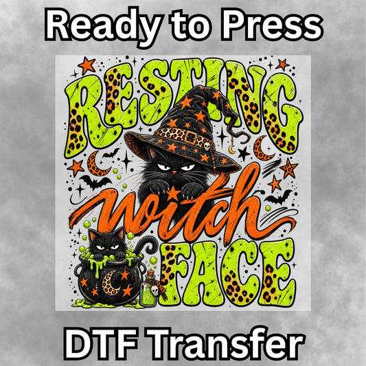 Resting Witch Face DTF Transfer- 075