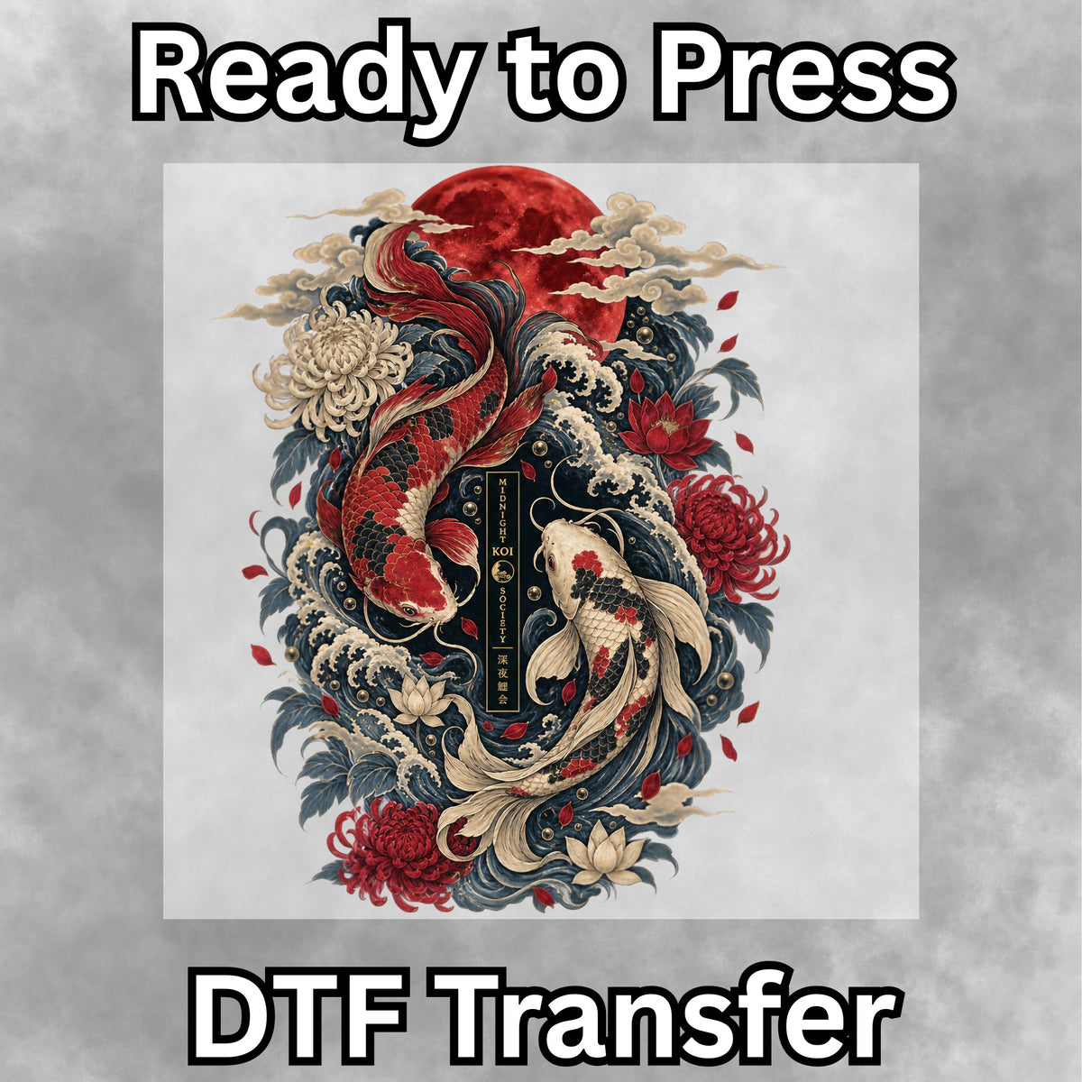 Japanese Coi Fish DTF Transfer- 088