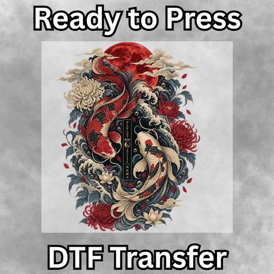 Japanese Coi Fish DTF Transfer- 088
