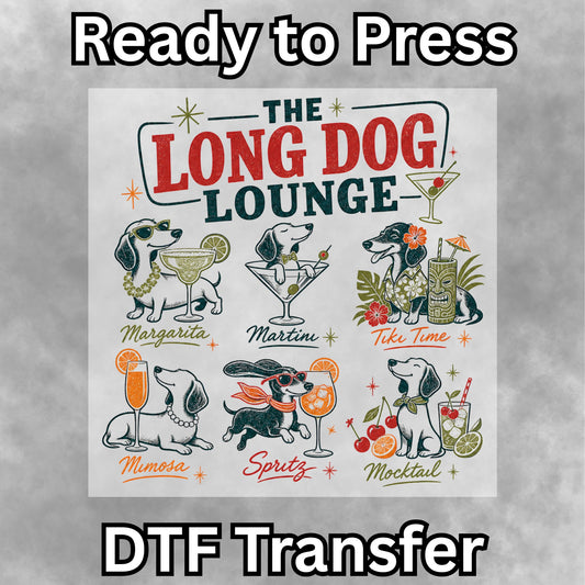 Long Dog Lounge DTF Transfer- 067