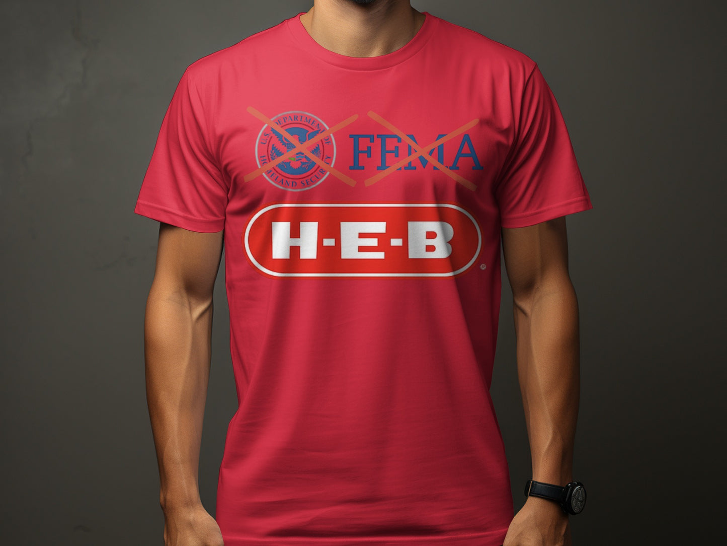Fema HEB Themed Short Sleeve Graphic T-Shirt product