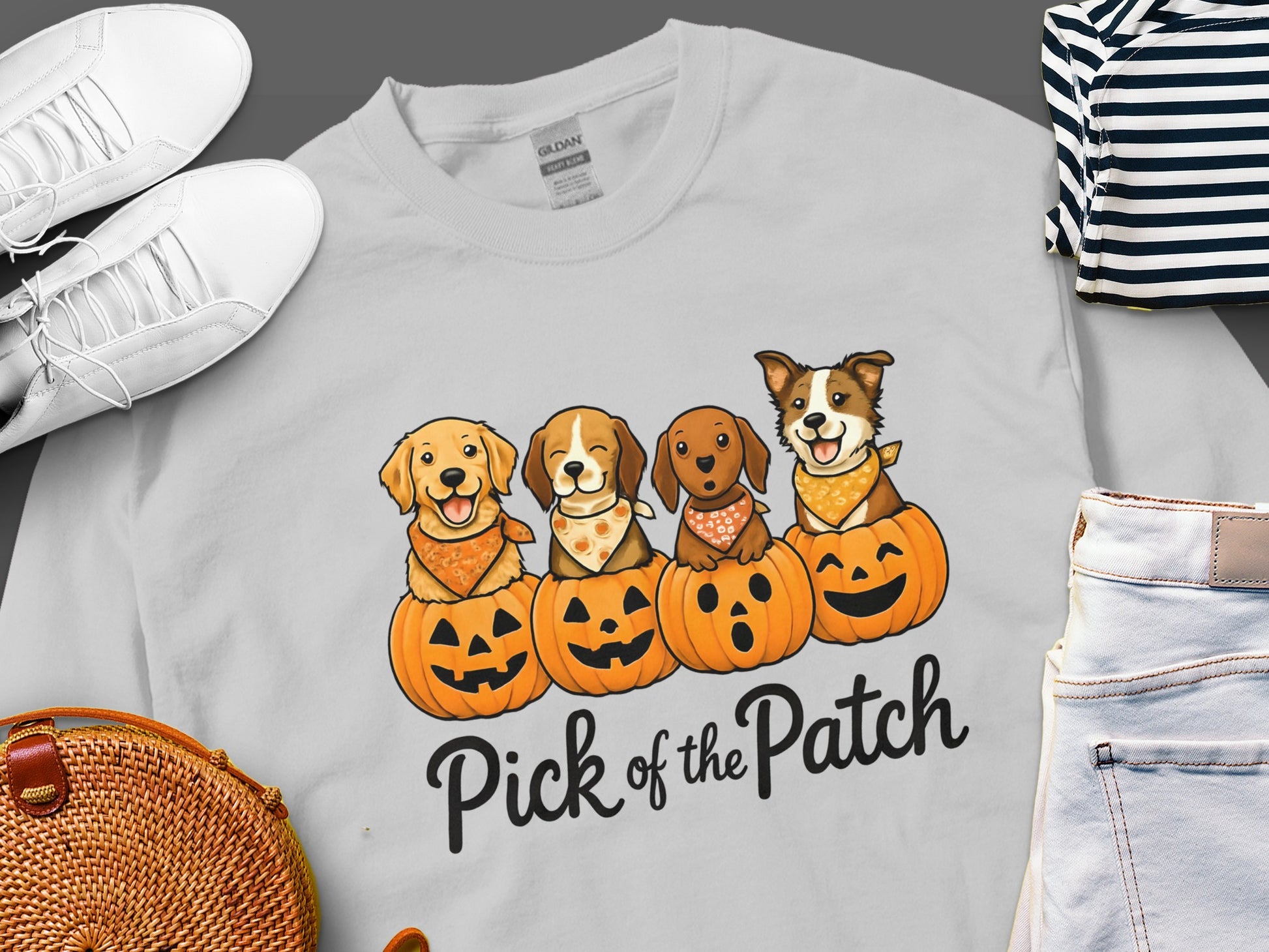 Pick of the Patch Pumpkin Dogs Graphic product type