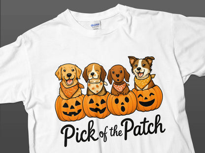 Adorable Dogs Pick of the Patch Halloween T-shirt product
