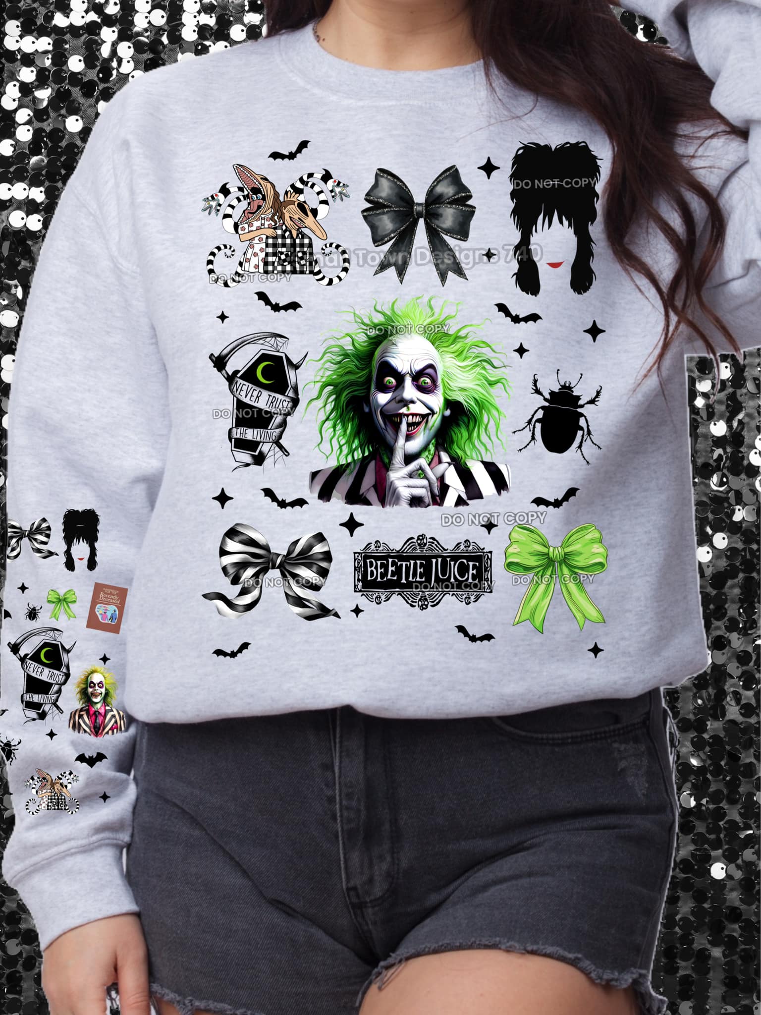 Beetlejuice Coquette DTF Transfer - Daydream Design Store - Physical