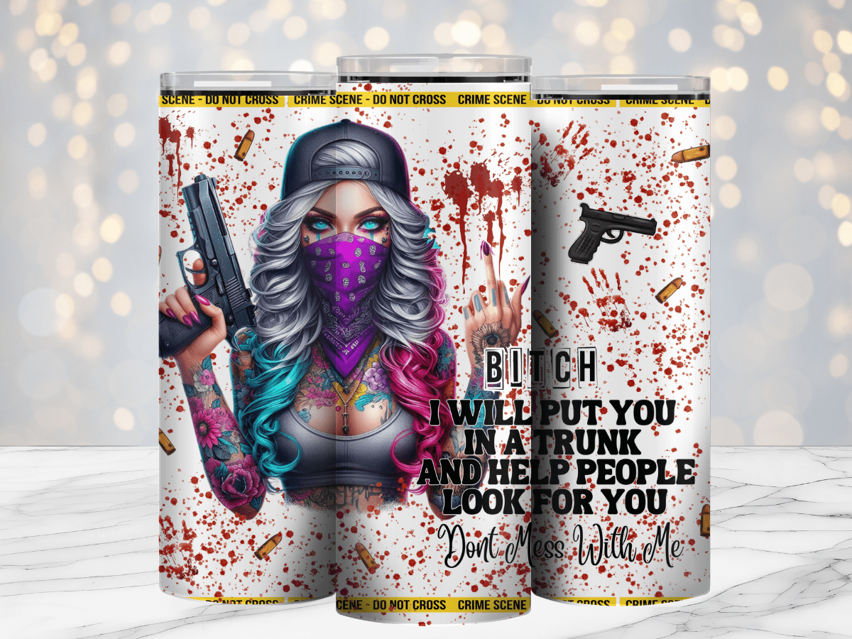 Bitch in a Truck 20oz Sublimation Tumbler Wrap - Daydream Design Store - Physical