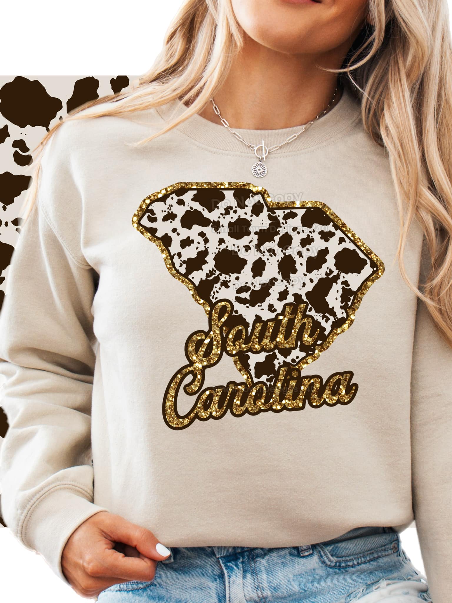 Cow Print States DTF Transfer - Daydream Design Store - Physical