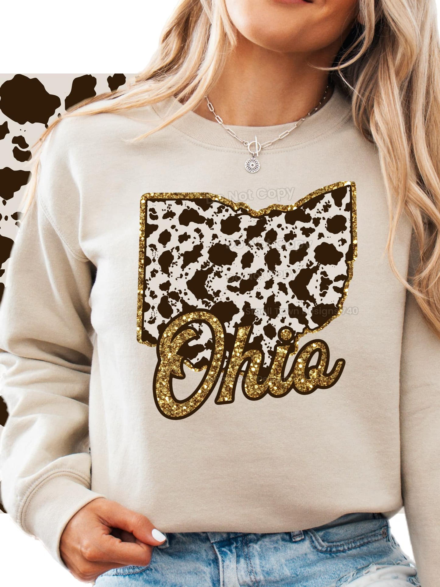 Cow Print States DTF Transfer - Daydream Design Store - Physical