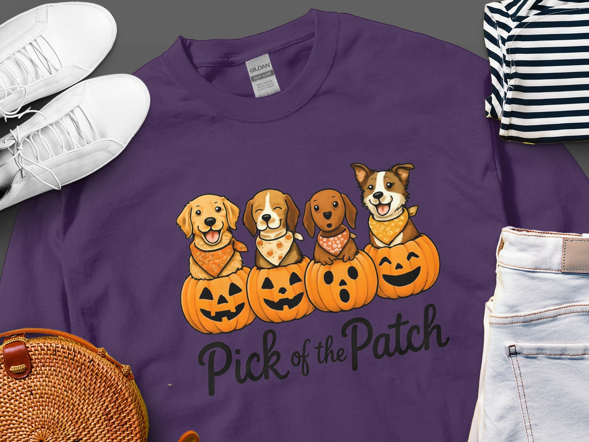Pick of the Patch Dog Halloween Sweatshirt product