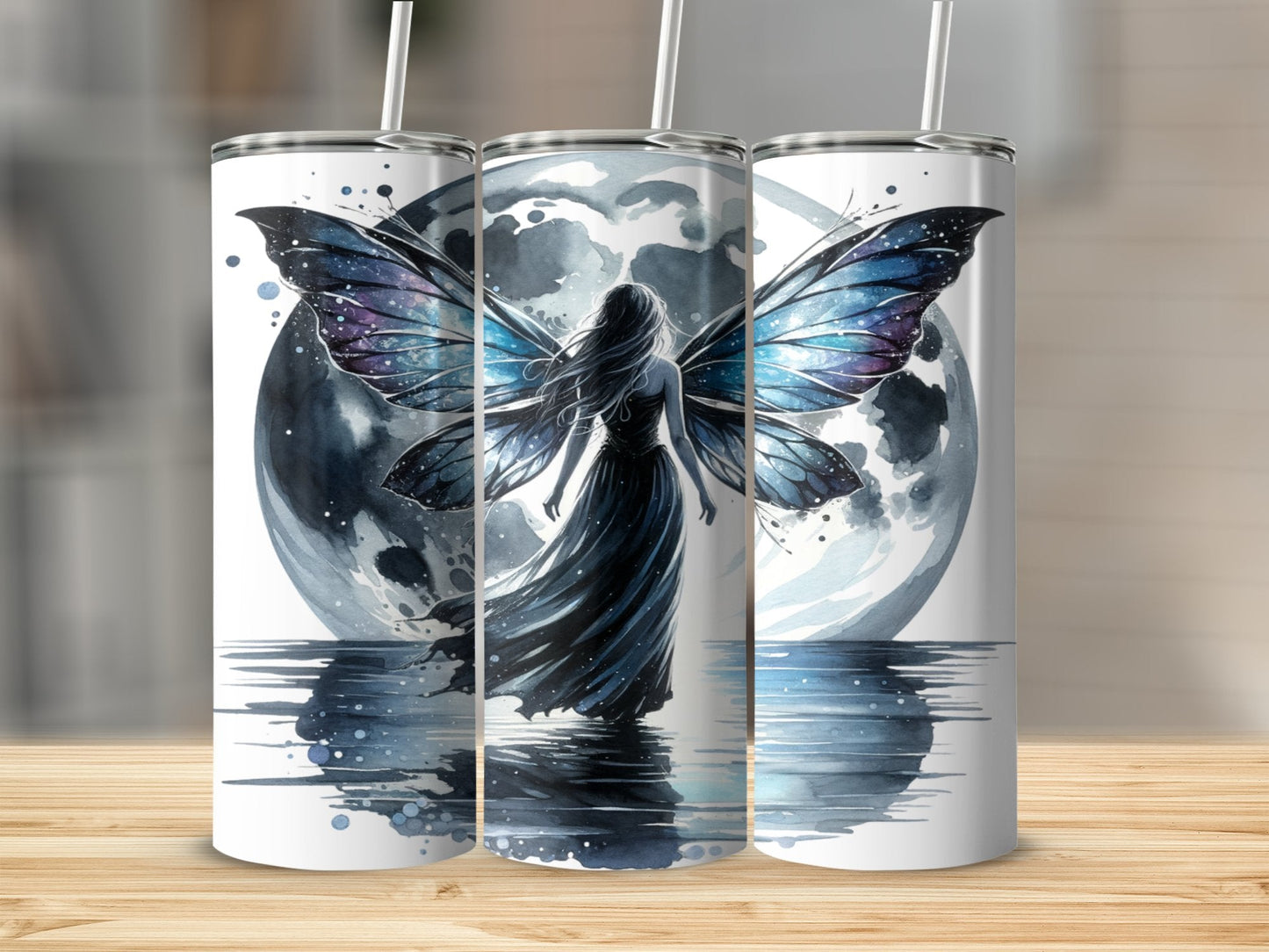 Dark Fairy 20oz Sublimation Tumbler Wrap - Daydream Design Store - Physical