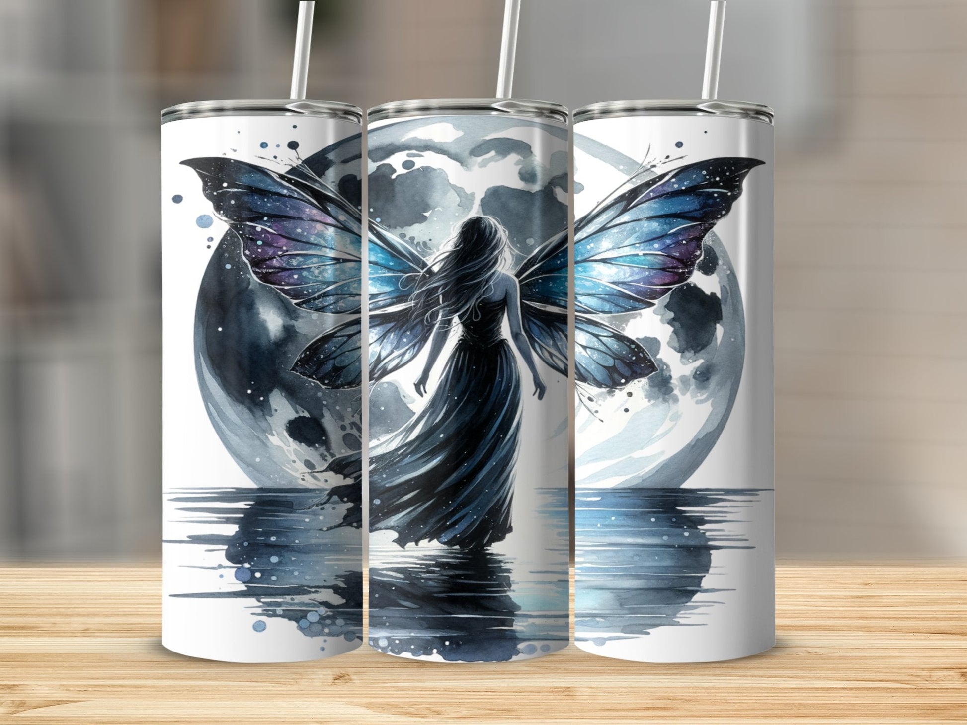 Dark Fairy 20oz Sublimation Tumbler Wrap - Daydream Design Store - Physical