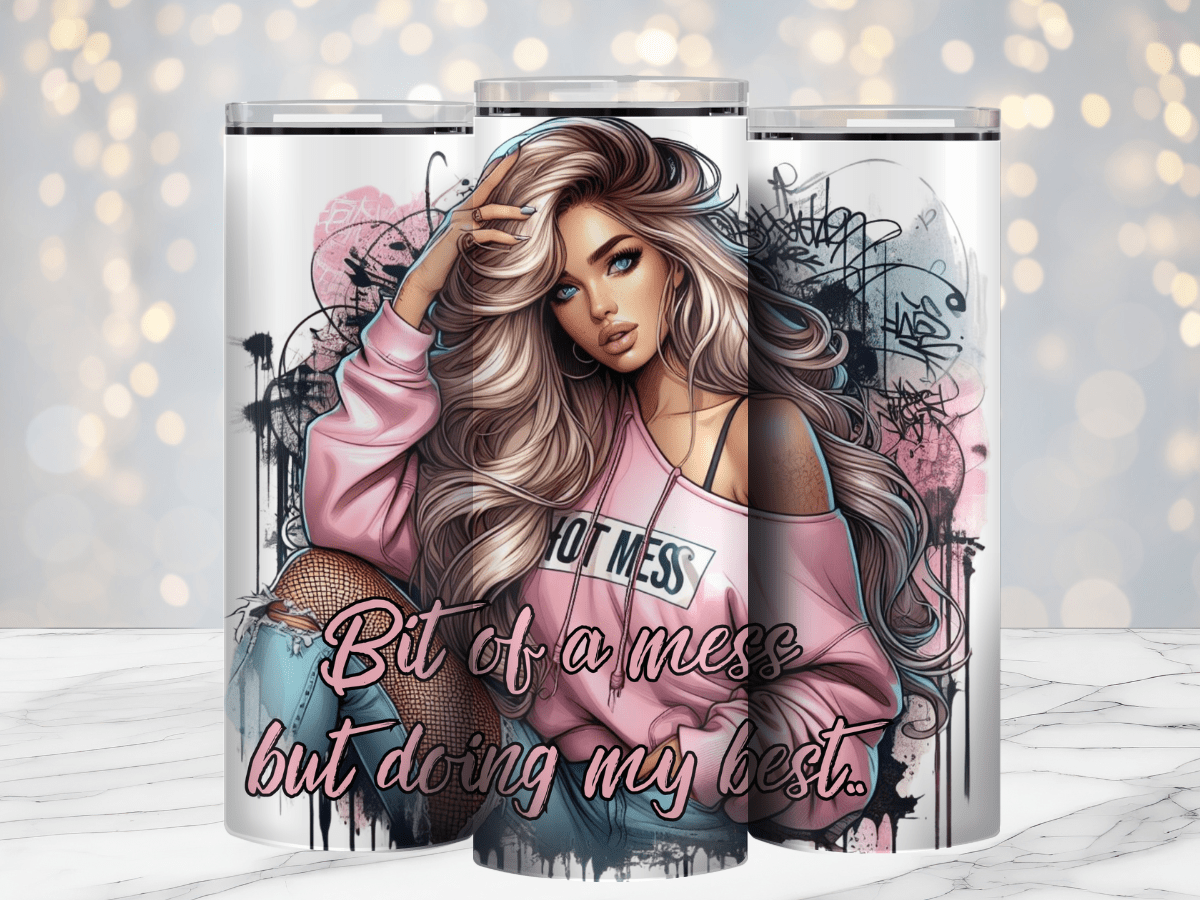 Doing My Best 20oz Sublimation Tumbler Wrap - Daydream Design Store - Physical