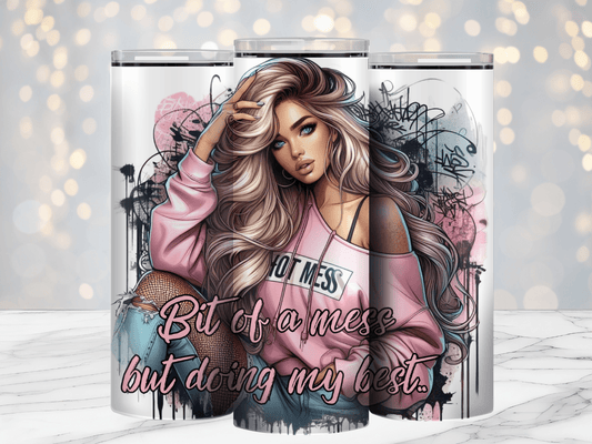 Doing My Best 20oz Sublimation Tumbler Wrap - Daydream Design Store - Physical