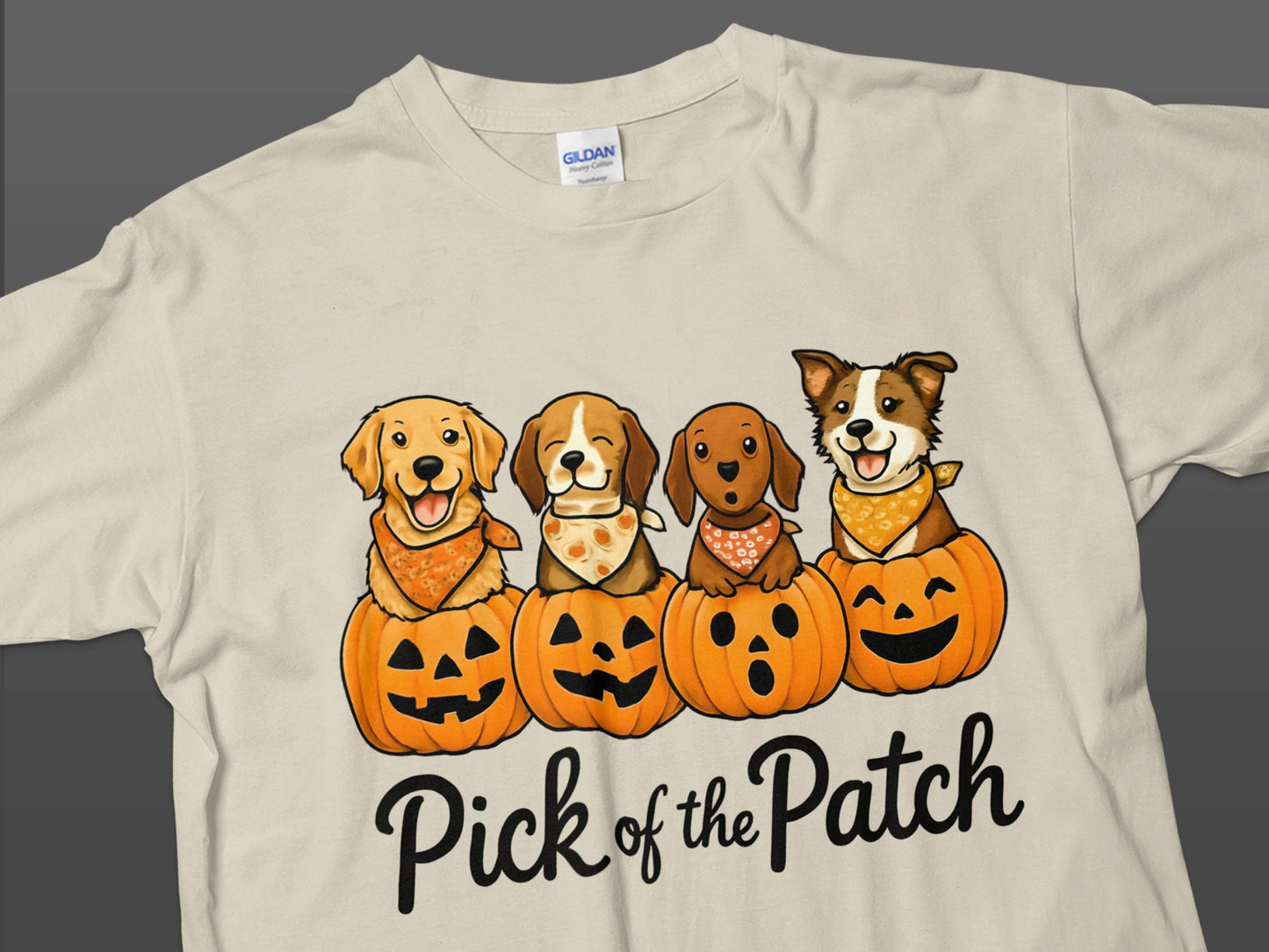 Pick of the Patch Dog Pumpkin Themed Shirt product type