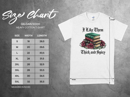 Graphic T-shirt - I Like Them Thick and Spicy Shirt - Daydream Design Store - Physical Item
