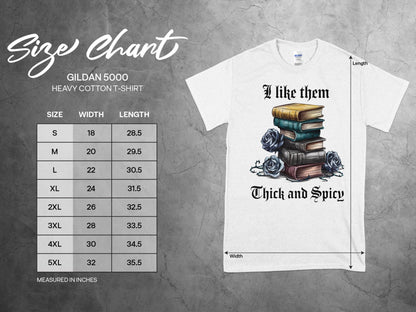 Graphic T-shirt - I Like Them Thick and Spicy Shirt - Daydream Design Store - Physical Item