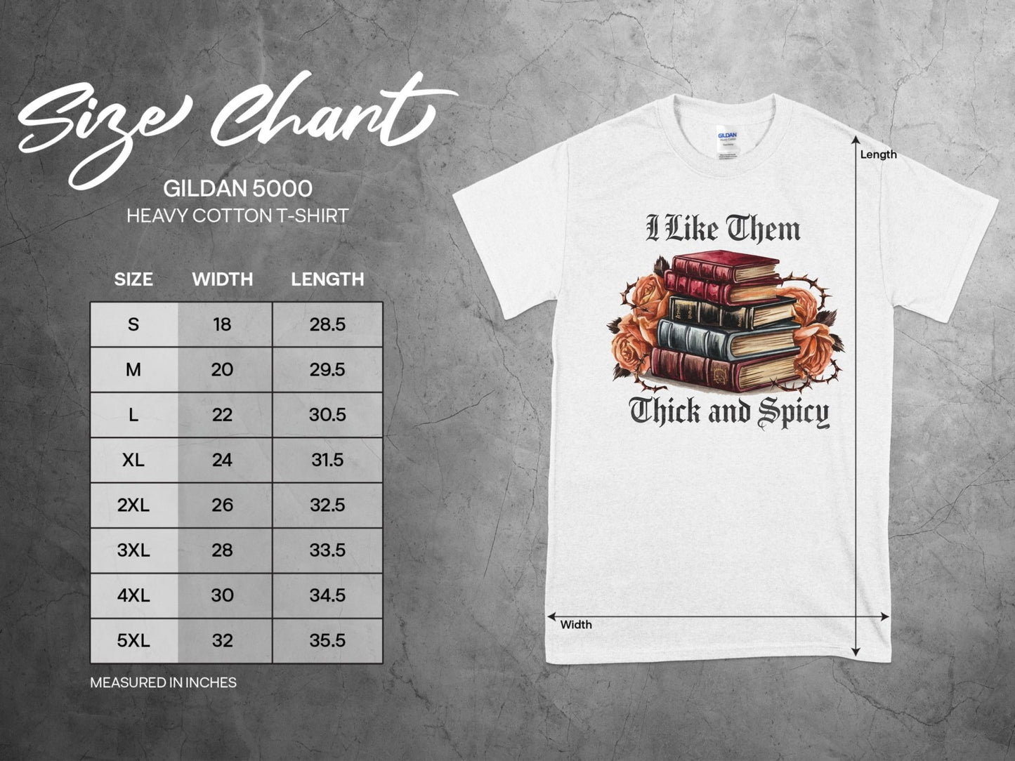 Graphic T-shirt - I Like Them Thick and Spicy Shirt - Daydream Design Store - Physical Item