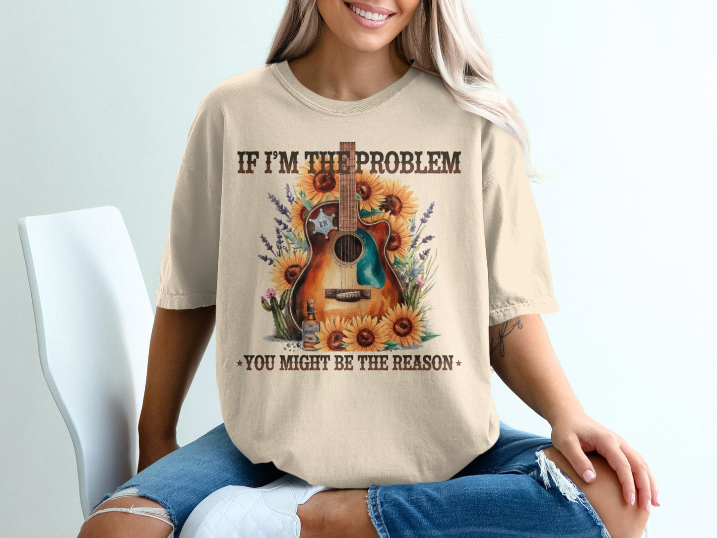 Graphic T-shirt - If I'm The Problem You Might Be The Reason - Daydream Design Store - Physical Item
